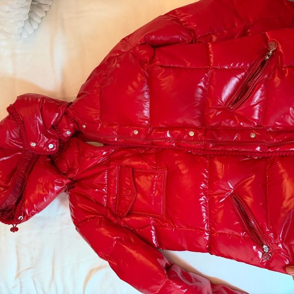 Glareins Braided Trim Hooded Short Down Jacket - Picture 5 of 10